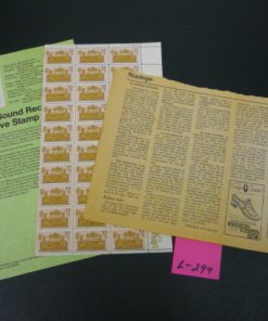 L-299 Centennial of Sound Recording Commemorative 13¢ Stamps