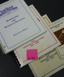 L-311 Michigan Antique Phonograph Society: Membership Directorie