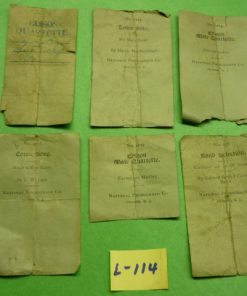 L-114 Cylinder Records, Paper ID Inserts