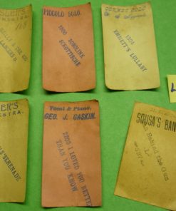 L-121 Cylinder records,  paper ID inserts