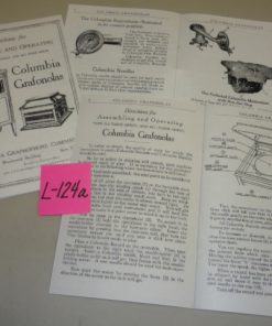 L-124a COLUMBIA GRAFONOLAS Operating Booklet