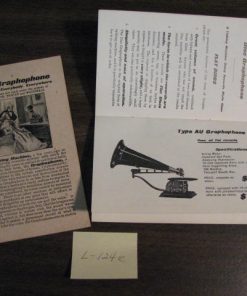 L-124e  "The Graphophone" Booklet by COLUMBIA