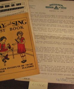 L-136h  "Play and Sing - First Book" by Otto Miessner, 1935