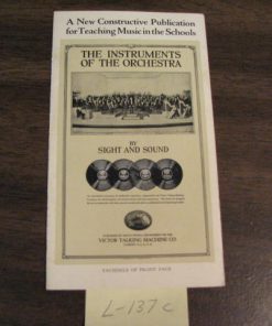 L-137c  "The Instruments of the Orchestra" advertising leaflet