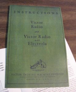 L-140c VICTOR RADIO with ELECTROLA Instructions