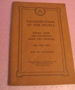 L-274 Song Book: Favorite Songs of the People