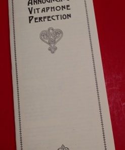 L-387 VITAPHONE PERFECTION 8-page booklet