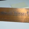M-204 Edison C-150 metal ID plate