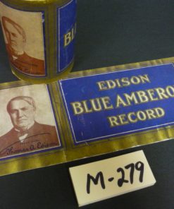 M-279 Cylinder Box Label "Edison Blue Amberol"