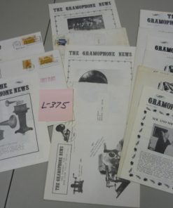 L-375 Back Issues of THE GRAMOPHONE NEWS