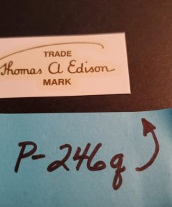 P-246q  EDISON Bed Plate Decal