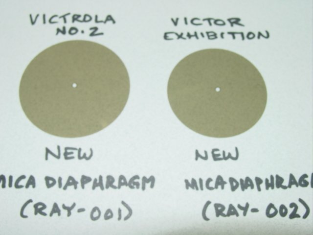 Mica Diaphragm  2 1/16" 5.2 cm Heineman center Hole etc Vitanola 