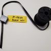 P-196bk Leather Belting for phonograph motors. BLACK, soft