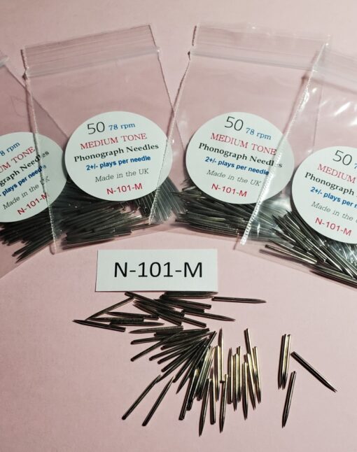 N-101-M - medium tone phonograph needles
