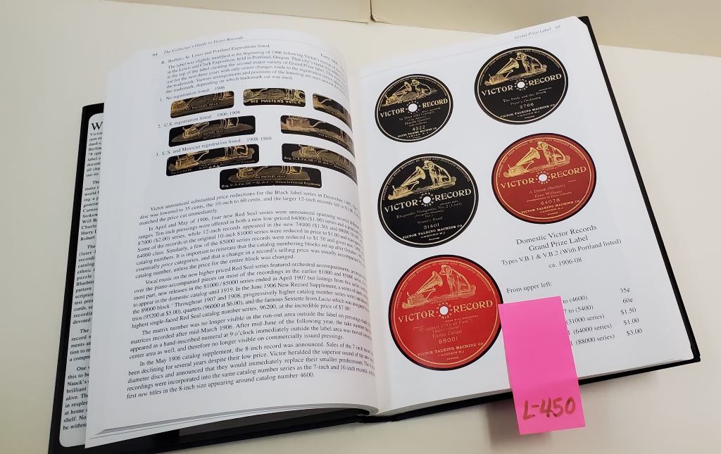 L-450 Collector's Guide to Victor Records (Hard-cover edition) - Image 2