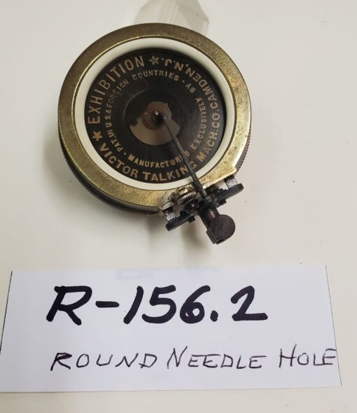 Victor Model R R-156.2 VICTOR EXHIBITION reproducer, brass front, round needle hole ...