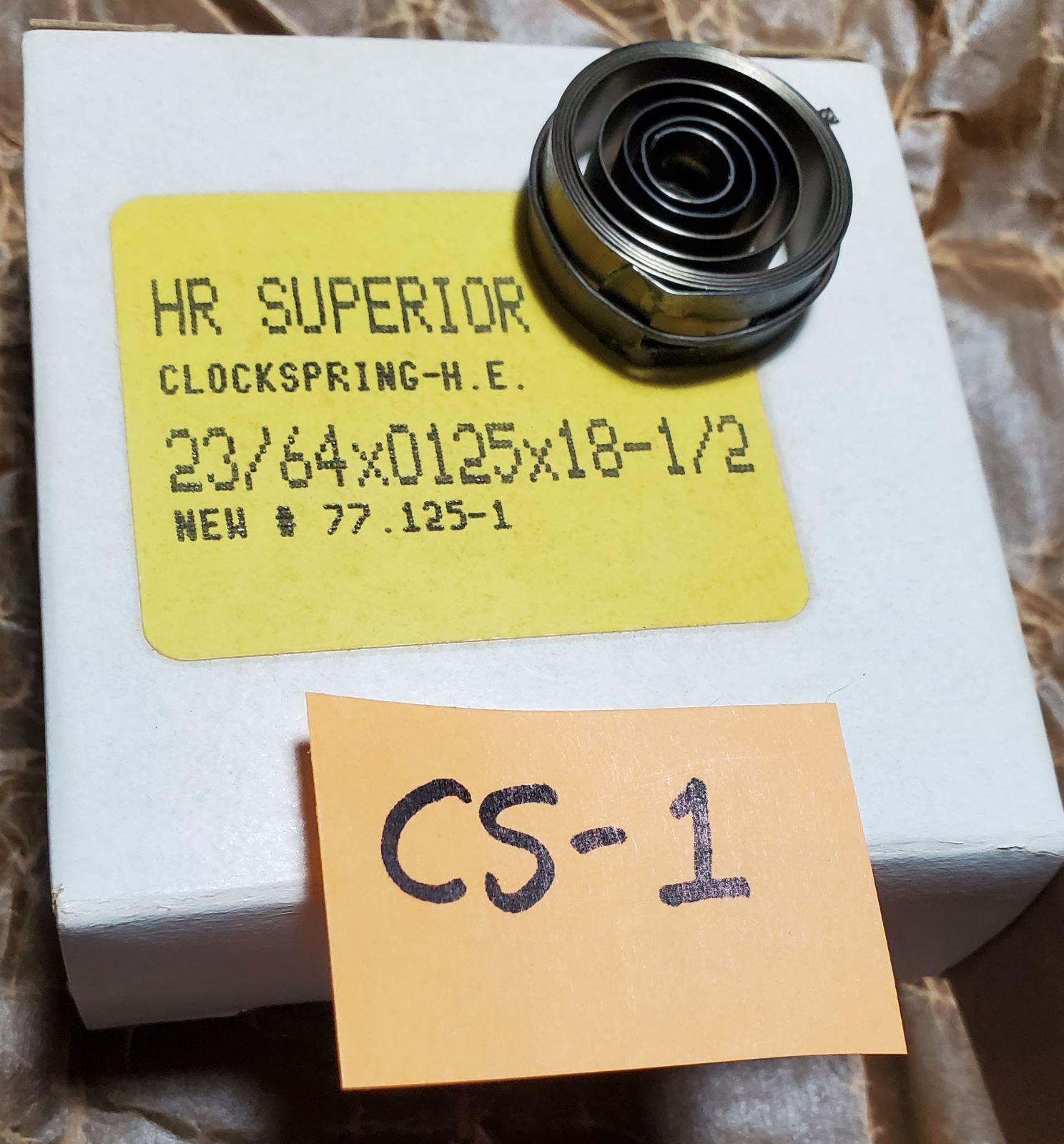 CS-1  CLOCKSPRING-H.E.#1