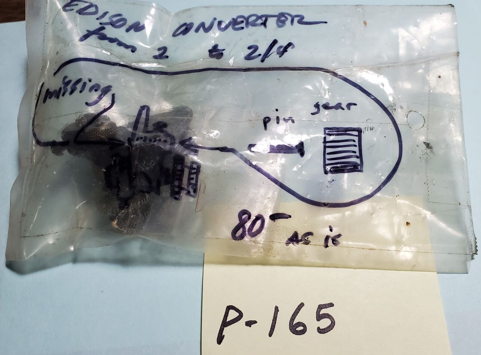 P-165  GEAR CONVERTER ATTACHMENT (2 to 2/4)