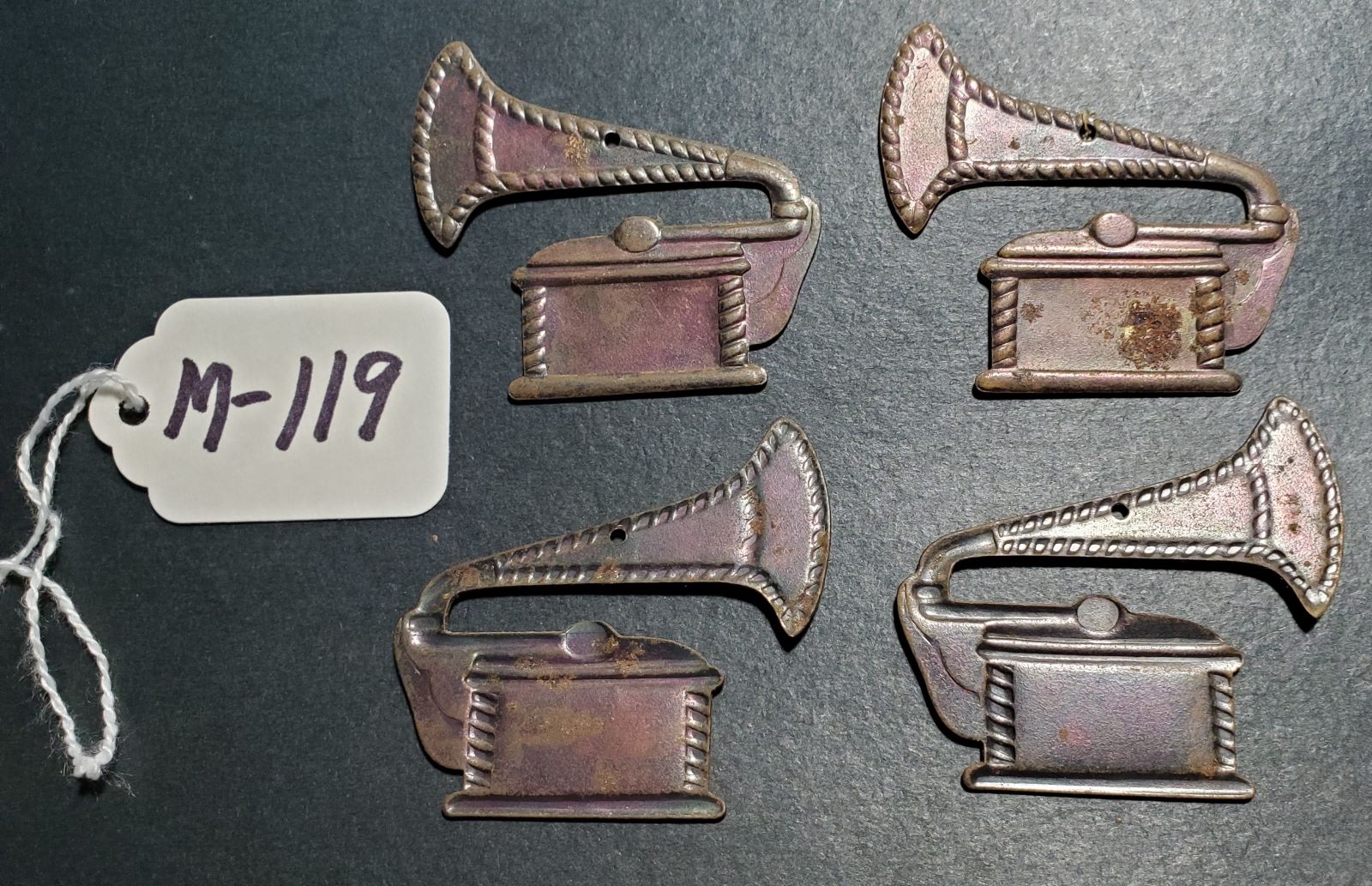 M-119 FOUR Metal X-MAS Ornaments